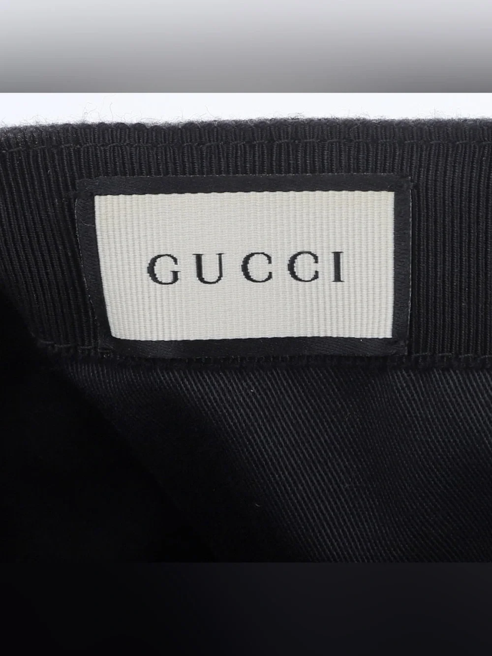 Gucci Dark Grey Wool Baseball Cap with Embroidered Interlocking GG embroidey L